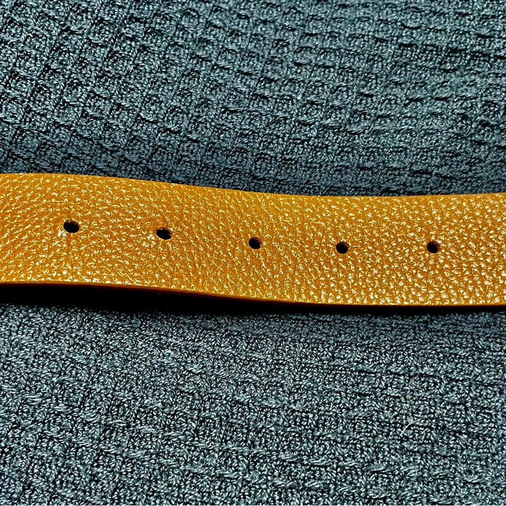 J. McLaughlin Reversible Brown Belt with Gold Buckle - Picture 3 of 12